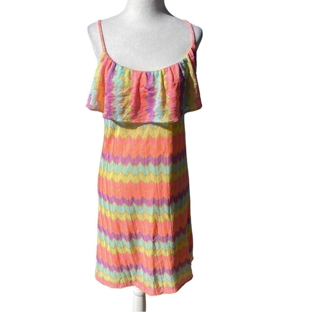 Lilly Pulitzer - Multicolor Zig Zag sleeveless Mini Dress Size Medium
